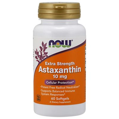 NOW FOODS - ASTAXATHIN - 10MG - 60 PCS