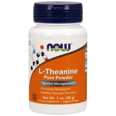 NOW FOODS - L-THEANINE - 100% PURE POWDER - 28G