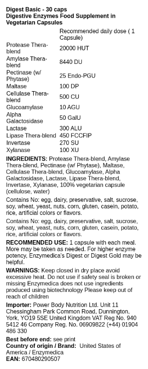 ENZYMEDICA - DIGEST BASIC