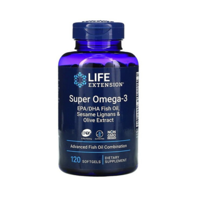 LIFE EXTENSION - SUPER OMEGA-3 - 120 PCS