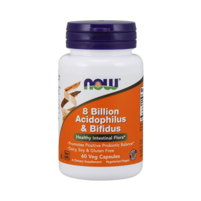 NOW FOODS - 8 BILLION ACIDOPHILUS BIFIDUS