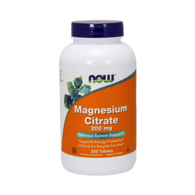 NOW FOODS - MAGNESIUM CITRATE - 200MG - 100PCS