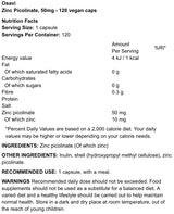 OSAVI - ZINC PICOLINATE - SINKKI - 50MG - 120KPL