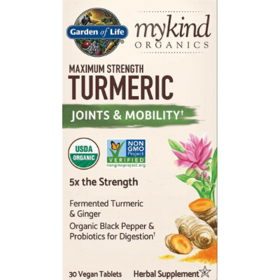 MY KIND ORGANICS - MAXIMUM STRENGTH TURMERIC - 30KPL